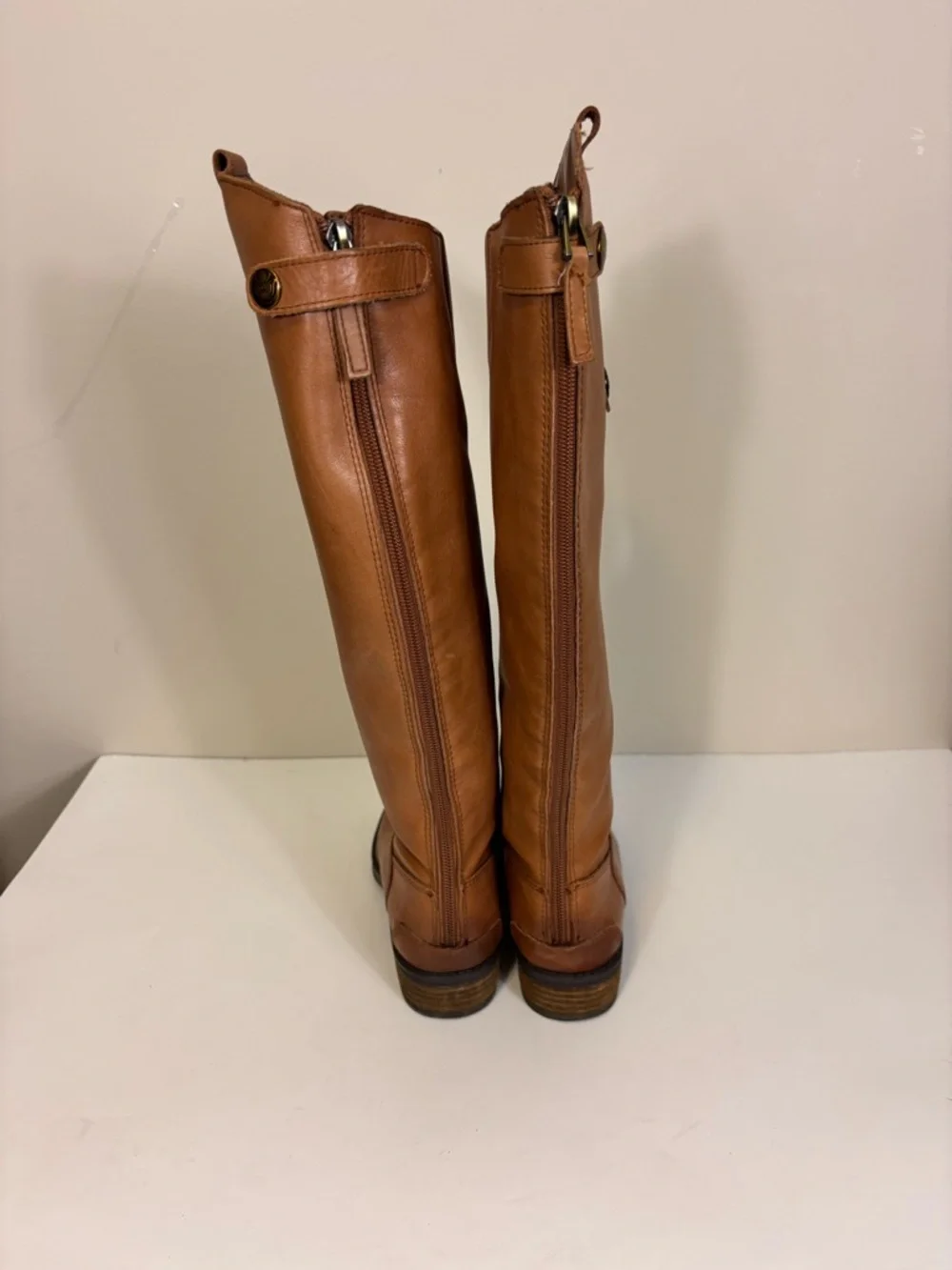 Sam Edelman Tan Leather Tall Penny‎ Riding Boots Size 5